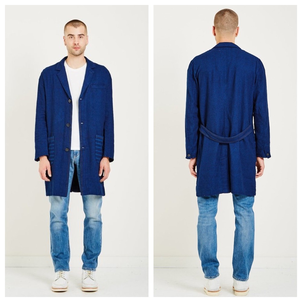 Levis Made & Crafted x Josh Peskowitz Japanese Indigo‎ Chore Coat Mens 1 Blue